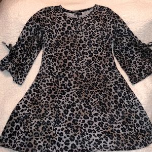 Girls leopard print dress